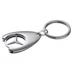 YATELS Schlüsselanhänger aus Leder geflochten für Mercedes-Benz // mit Mercedes-Benz Rive Metall Schraubendreher inklusive 