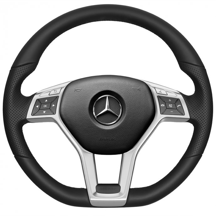 Mercedes-Benz Lederlenkrad mit ALDW, schwarz, C-Klasse (C204/S204/W204) 
