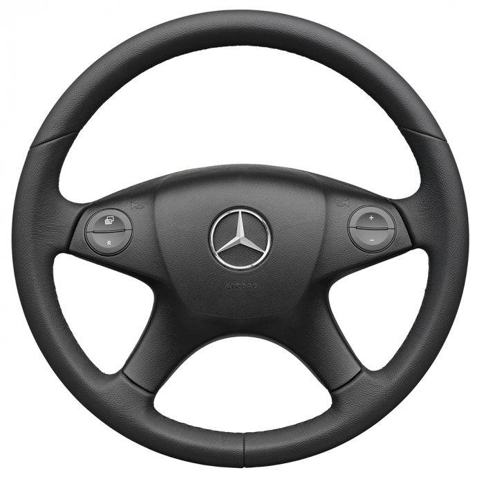 Mercedes-Benz Lederlenkrad mit Tilger, schwarz, C-Klasse (S204/W204) 