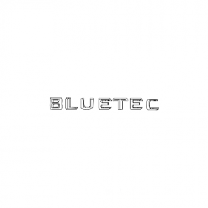Mercedes-Benz Typschild an Heckklappe, Typenzeichen "BLUETEC" 