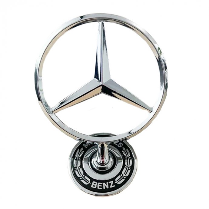 Mercedes-Benz Stern (Motorhaube), Chrom mit schwarzem Emblem 