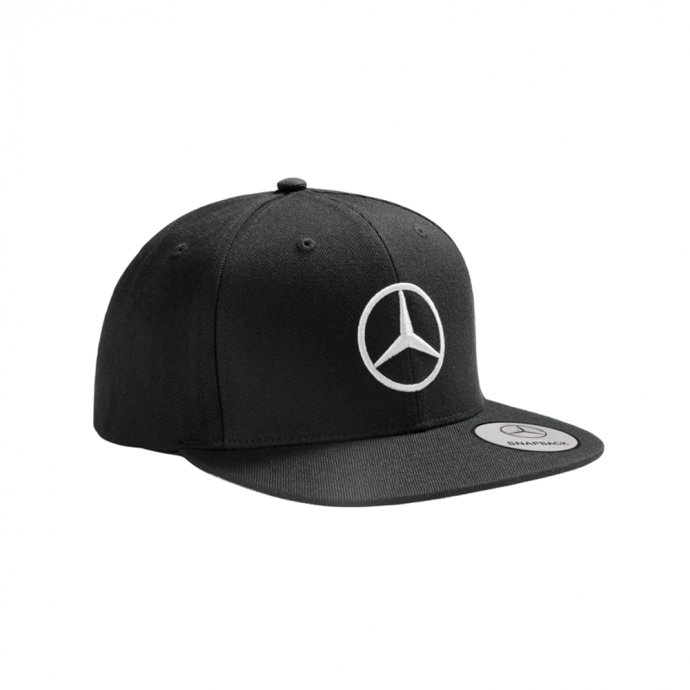 Mercedes-Benz Kollektion Flat Brim Cap, schwarz 