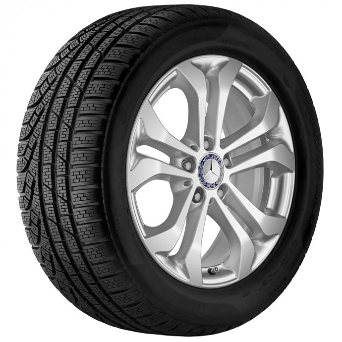 Mercedes-Benz Michelin Winter 5-Doppelspeichen-Radsatz, 17 Zoll, vanadiumsilber, GLC (X253) 