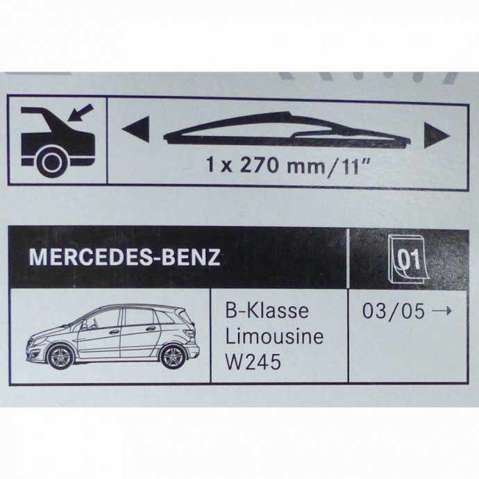Mercedes-Benz, Mercedes-Benz Wischerblatt Heckklappe B-Klasse (W245)