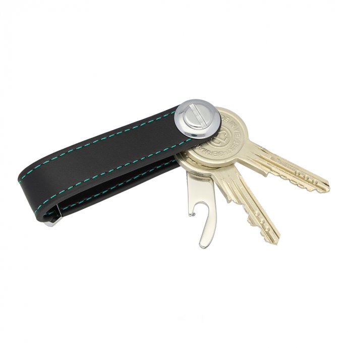 Schlüsselanhänger aus Leder - Mercedes-AMG Petronas
