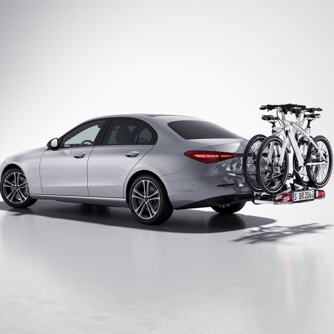 Mercedes-Benz, Mercedes-Benz Heckfahrradträger für Anhängevorrichtung,  klappbar, 2 Fahrräder, ECE