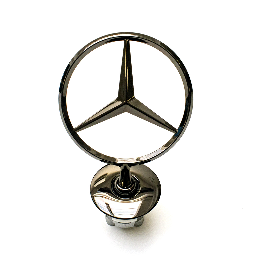 Mercedes Stern Motorhaube S-KLASSE W223 (+weitere) Schwarz Glanz